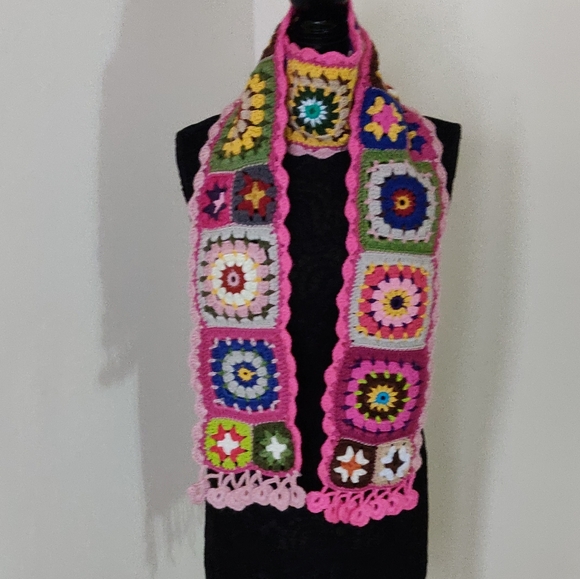 Handmade Crochet Women's Scarf - Picture 4 of 16